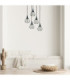 Selene Cluster Pendant Ceiling Light Black 5x E27-3