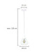 Selene Wire Frame Pendant Ceiling Light White 1x E27-2