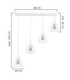 Selene Bar Pendant Ceiling Light White 4x E27-2