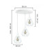 Selene Cluster Pendant Ceiling Light White 3x E27-2