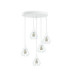 Selene Cluster Pendant Ceiling Light White 5x E27-1