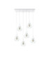 Selene Cluster Pendant Ceiling Light White 6x E27-1
