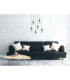 Lacrima Cluster Pendant Ceiling Light Black Transparent Glass Shade 6x E27-3