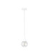 Lacrima Slim Pendant Ceiling Light White Transparent Glass Shade 1x E27-1