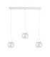 Lacrima Bar Pendant Ceiling Light White Transparent Glass Shade 3x E27-1