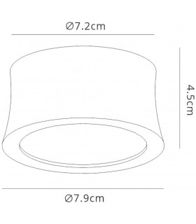 Spotlight, 7W LED, 4000K, 560lm, Sand Black - 2