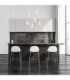 Lacrima Cluster Pendant Ceiling Light White Transparent Glass Shade 6x E27-3