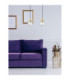 Lacrima Bar Pendant Ceiling Light Black Gold Transparent Glass Shade 2x E27-3