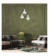 Lacrima Cluster Pendant Ceiling Light Black Silver Transparent Glass Shade 3x E27-3