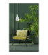 Lacrima Slim Pendant Ceiling Light Silver Transparent Glass Shade 1x E27-3