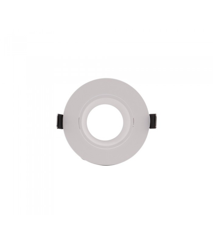 Flush Recessed Spotlight Round, 1 x GU10 (Max 12W), White - 1
