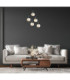 Lacrima Cluster Pendant Ceiling Light Black Amber Glass Shade 5x E27-3