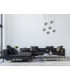 Lacrima Cluster Pendant Ceiling Light Black Silver Smoky Glass Shade 6x E27-3