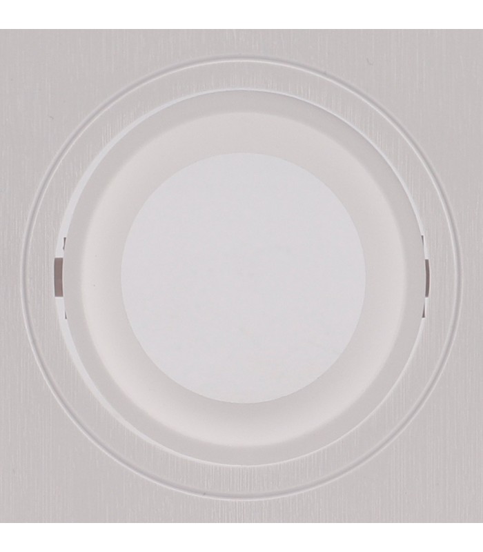 Flush Recessed Spotlight Square, 1 x GU10 (Max 12W), White - 4