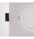 Flush Recessed Spotlight Square, 1 x GU10 (Max 12W), White - 5