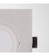 Flush Recessed Spotlight Square, 1 x GU10 (Max 12W), White - 6