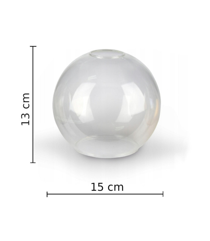 Star Dome Wall Lamp Black Transparent Glass Shade 1x E27-4