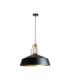 Trex Dome Pendant Ceiling Light Black Gold 1x E27-1