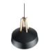 Trex Dome Pendant Ceiling Light Black Gold 1x E27-4