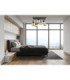 Soma Shade Cluster Ceiling Light Black Amber Glass Shade 6x E27-2