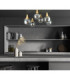 Soma Shade Cluster Ceiling Light Black Gold Smoky Glass Shade 6x E27-3