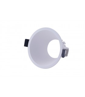 Funnel Centre Cut Out Recessed Spotlight Round, 1 x GU10 (Max 12W), White - 1