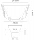 Funnel Centre Cut Out Recessed Spotlight Round, 1 x GU10 (Max 12W), White - 2
