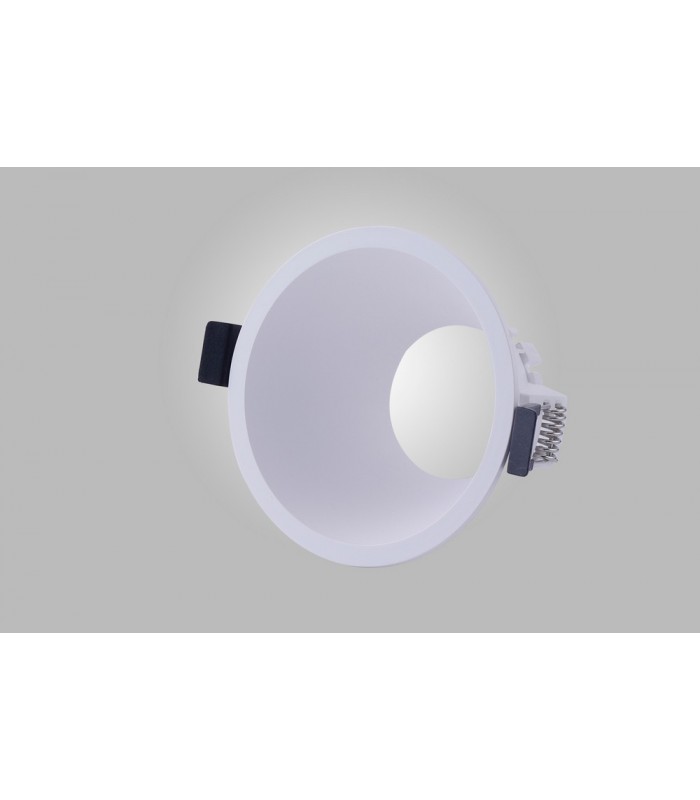 Funnel Centre Cut Out Recessed Spotlight Round, 1 x GU10 (Max 12W), White - 3