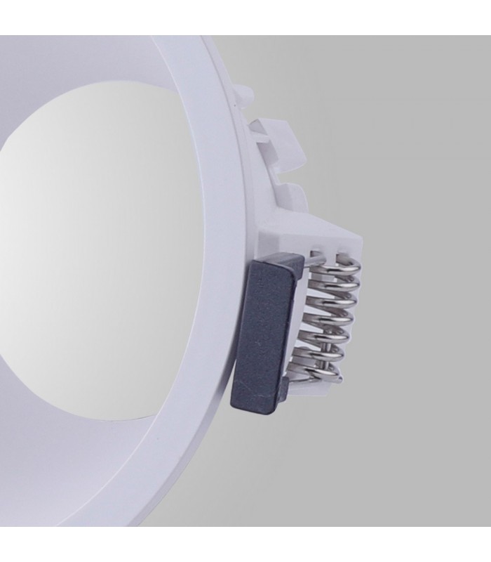Funnel Centre Cut Out Recessed Spotlight Round, 1 x GU10 (Max 12W), White - 4