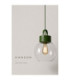 Hanson Dome Pendant Ceiling Light Black Transparent Glass Shade 1x E27-7