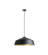 Latisa Dome Pendant Ceiling Light Black Gold 1x E27-1