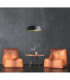 Latisa Dome Pendant Ceiling Light Black Gold 1x E27-2