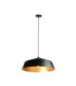 Latisa Dome Pendant Ceiling Light Black Gold 1x E27-3