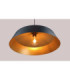Latisa Dome Pendant Ceiling Light Black Gold 1x E27-4