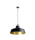 Asner Dome Pendant Ceiling Light Black Gold 1x E27-4