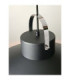 Asner Dome Pendant Ceiling Light Black Gold 1x E27-5