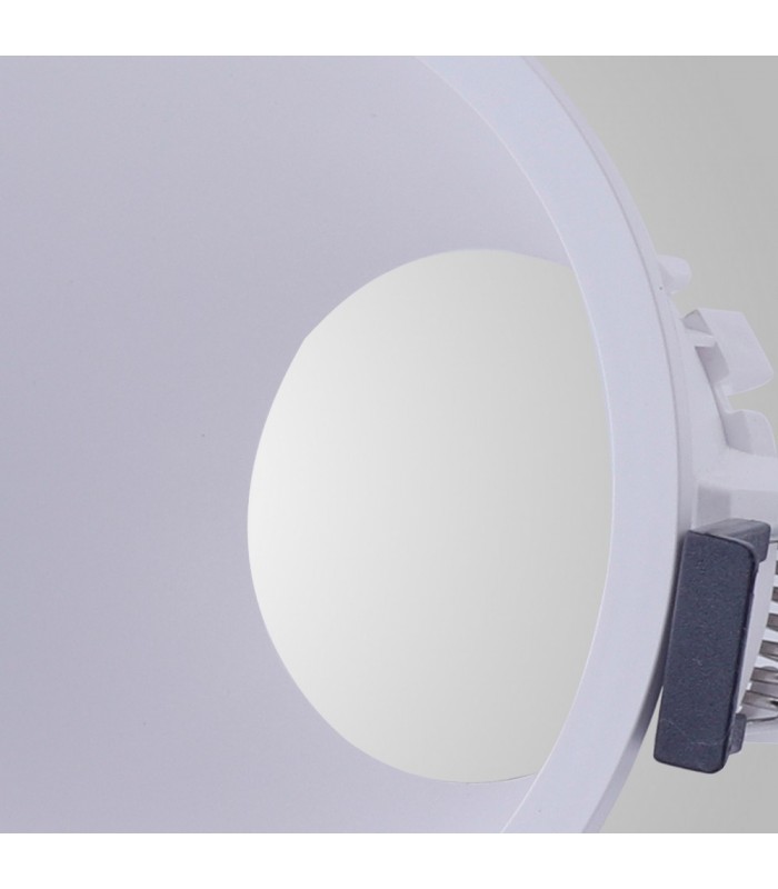 Funnel Centre Cut Out Recessed Spotlight Round, 1 x GU10 (Max 12W), White - 6