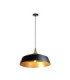 Layla Dome Pendant Ceiling Light Black Gold 1x E27-3