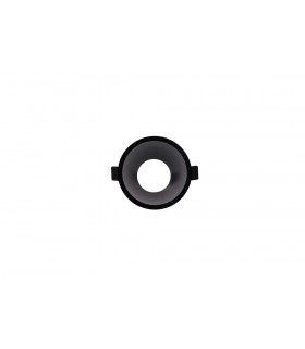 Funnel Centre Cut Out Recessed Spotlight Round, 1 x GU10 (Max 12W), Black - 1