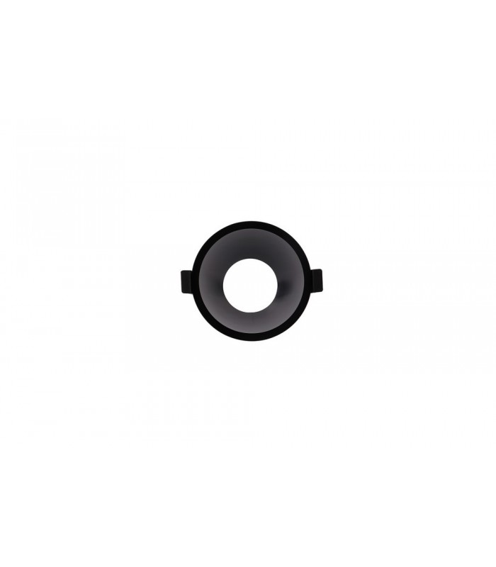 Funnel Centre Cut Out Recessed Spotlight Round, 1 x GU10 (Max 12W), Black - 1