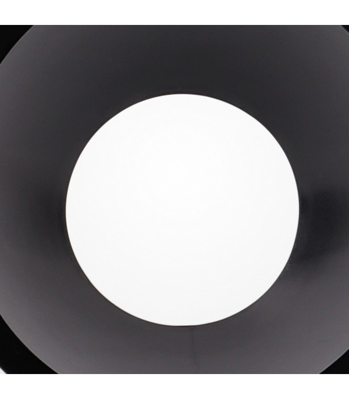 Funnel Centre Cut Out Recessed Spotlight Round, 1 x GU10 (Max 12W), Black - 4