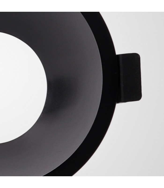 Funnel Centre Cut Out Recessed Spotlight Round, 1 x GU10 (Max 12W), Black - 5