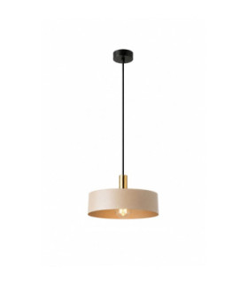 Latte Dome Pendant Ceiling Light Beige Gold 1x E27-1