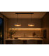 Latte Bar Pendant Ceiling Light Beige Gold 2x E27-6