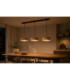 Latte Bar Pendant Ceiling Light Beige Gold 3x E27-5