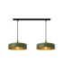 Haki Bar Pendant Ceiling Light Green Gold 2x E27-3