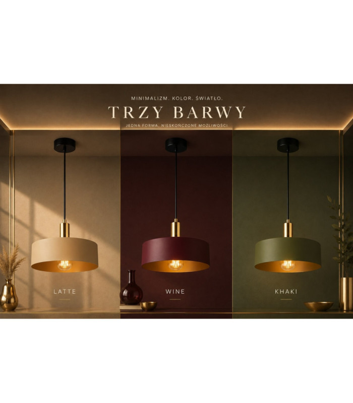 Haki Bar Pendant Ceiling Light Green Gold 2x E27-7