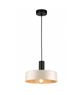 Latte Dome Pendant Ceiling Light Beige 1x E27-1