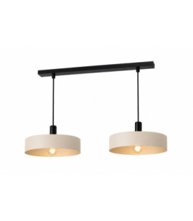 Latte Bar Pendant Ceiling Light Beige 2x E27-1