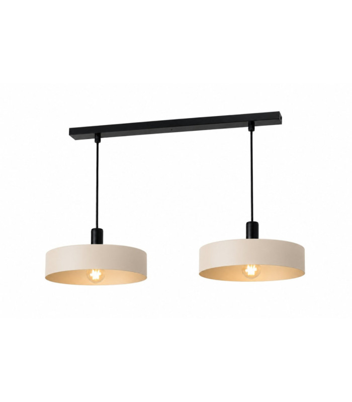 Latte Bar Pendant Ceiling Light Beige 2x E27-1